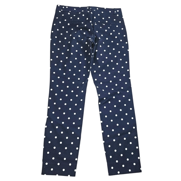 Banana Republic Sloan Slim Fit Polka Dot Ankle Cropped Pants in 4 - Picture 6 of 11